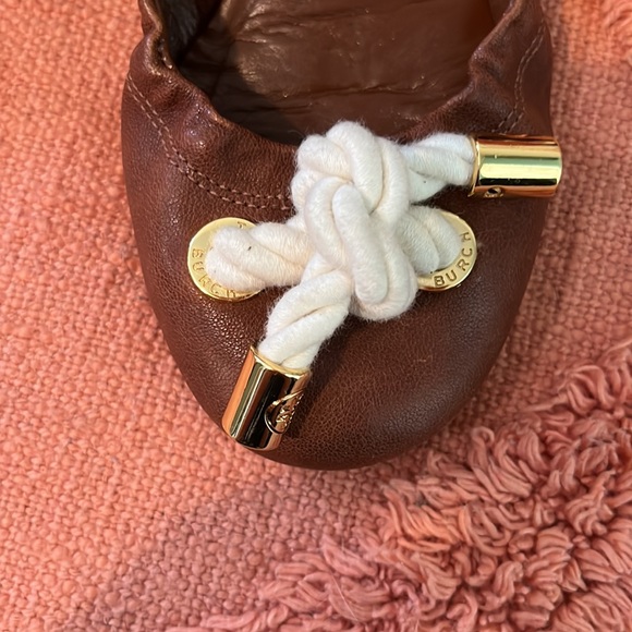 Tory Burch Brown flats ballet sz 5.5 - Picture 3 of 4
